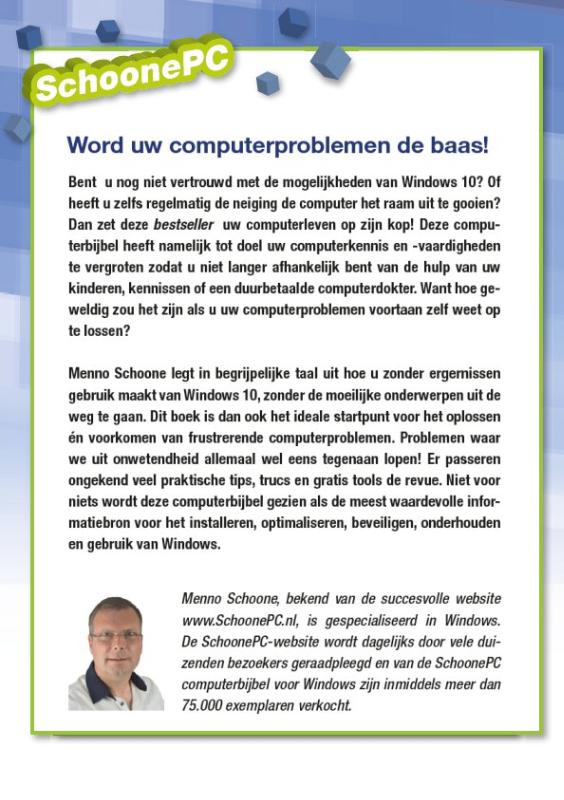 Achterkant van Computerbijbel voor Windows 10 - Fall Creators Update