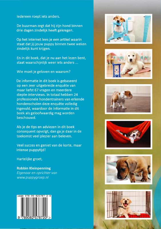 Achterkant van Het Ultieme Puppy Zindelijk Maken Handboek