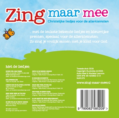 Achterkant van Zing maar mee