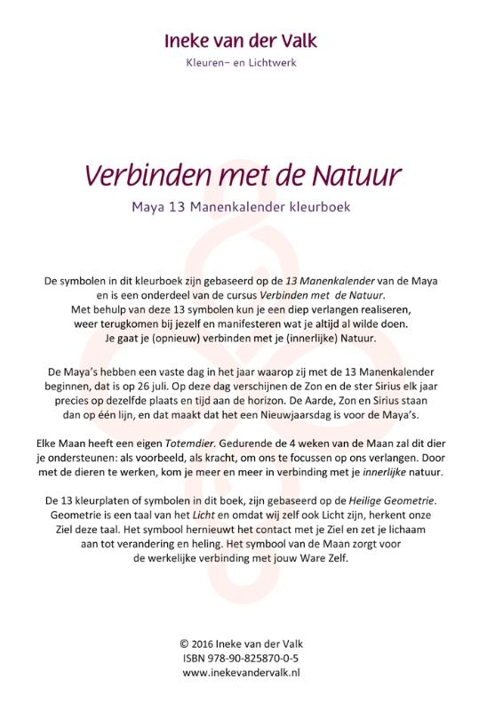 Achterkant van Verbinden met de natuur