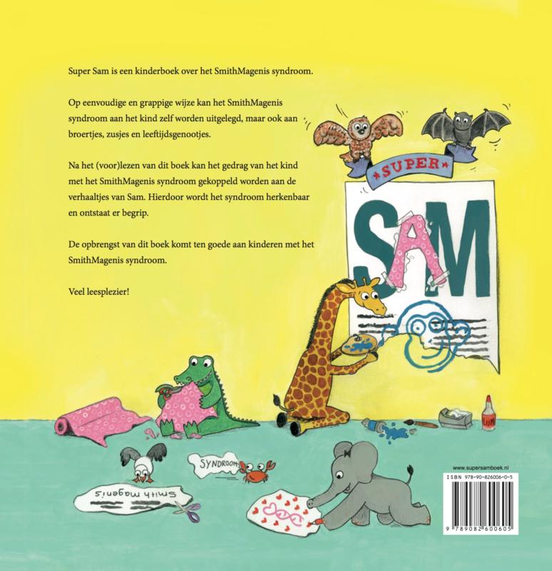 Achterkant van Super Sam