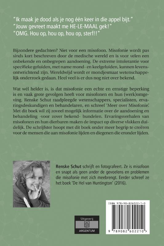 Achterkant van Meer over Misofonie