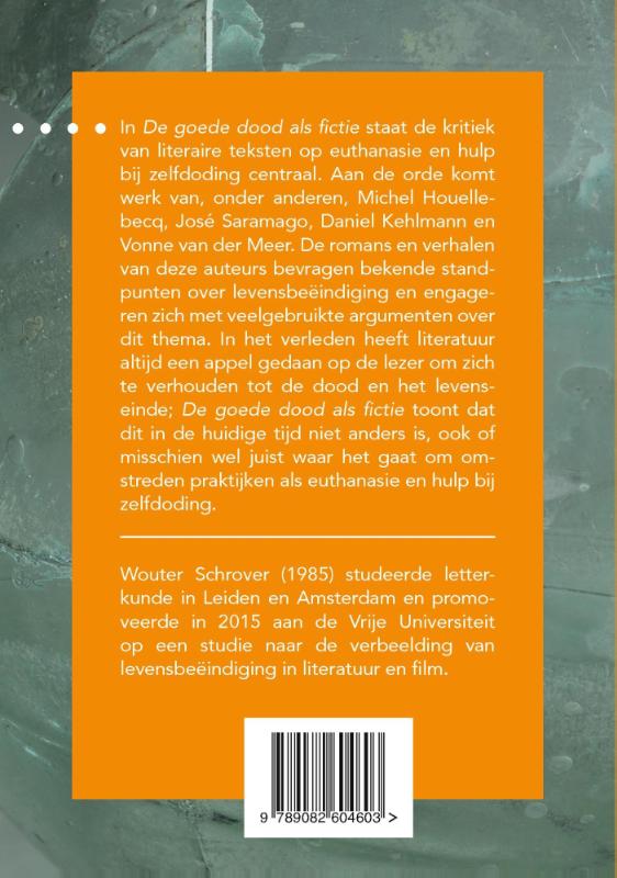 Achterkant van De goede dood als fictie