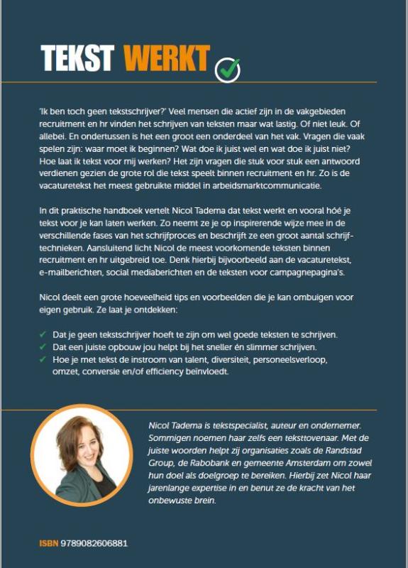 Achterkant van Tekst werkt