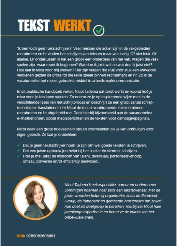 Achterkant van Tekst werkt