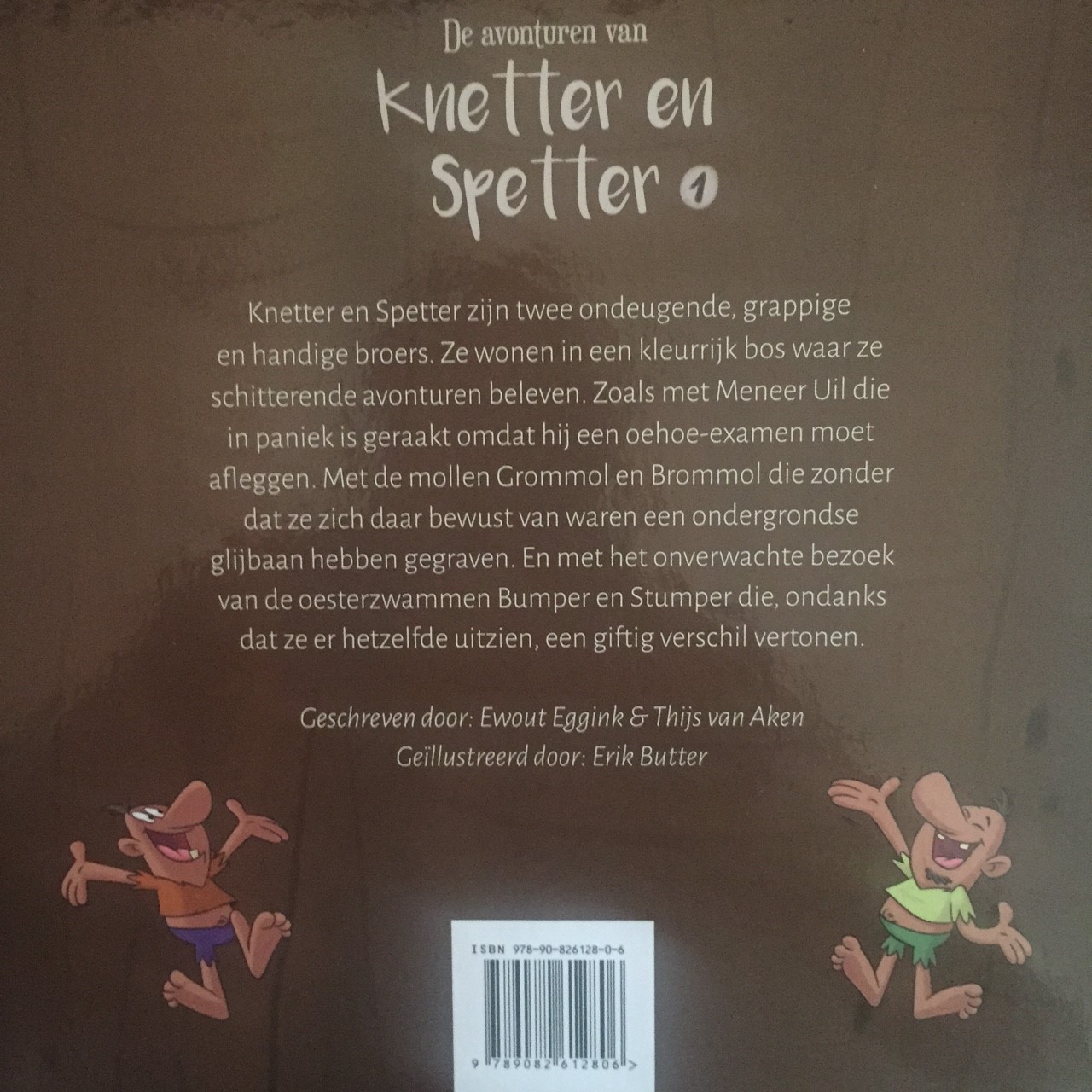 Achterkant van De avonturen van Knetter en Spetter