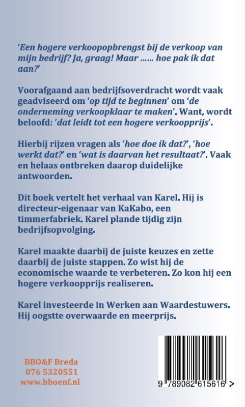 Achterkant van Werken aan waardestuwers