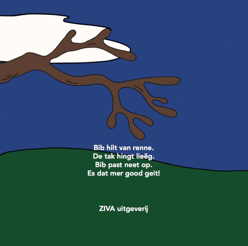 Achterkant van Bib boetst zich de bölles
