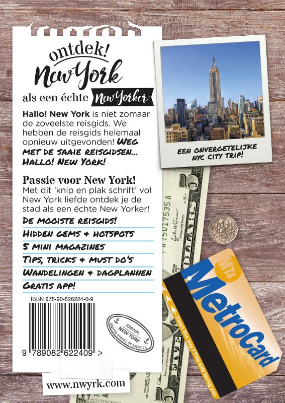 Achterkant van Hallo! New York