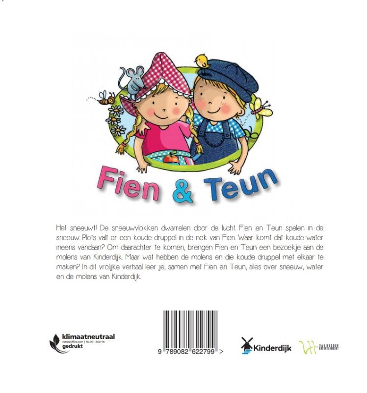 Achterkant van Fien & Teun en de Mooie Molens van Kinderdijk