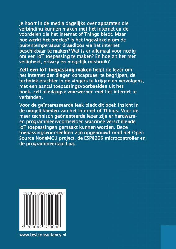 Achterkant van Zelf een IoT toepassing maken