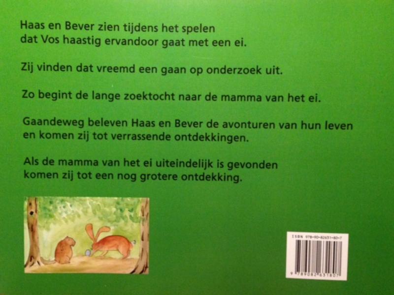 Achterkant van Van wie is het ei?