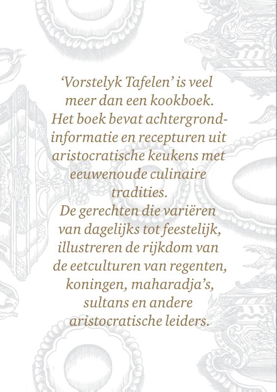 Achterkant van Vorstelyk tafelen