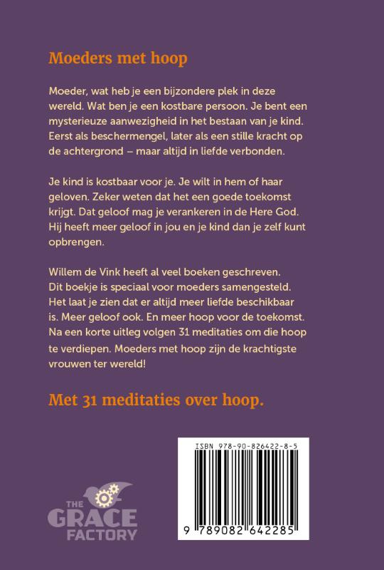 Achterkant van Moeders met hoop