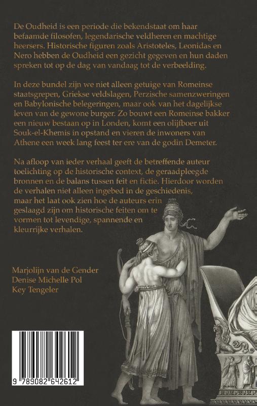 Achterkant van korte verhalen uit de Oudheid