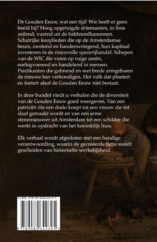 Achterkant van Korte verhalen uit de Gouden Eeuw