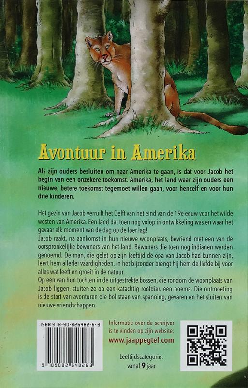 Achterkant van Avontuur in Amerika