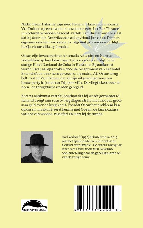 Achterkant van Oom Oscars Joint Adventure