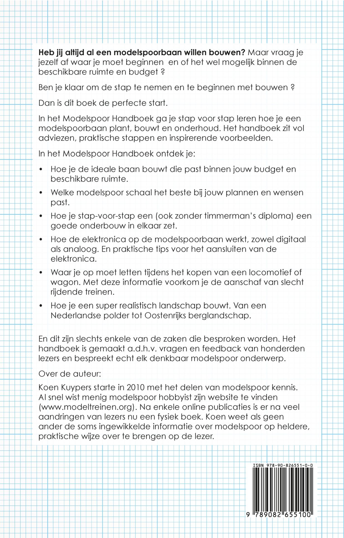 Achterkant van Modelspoor Handboek