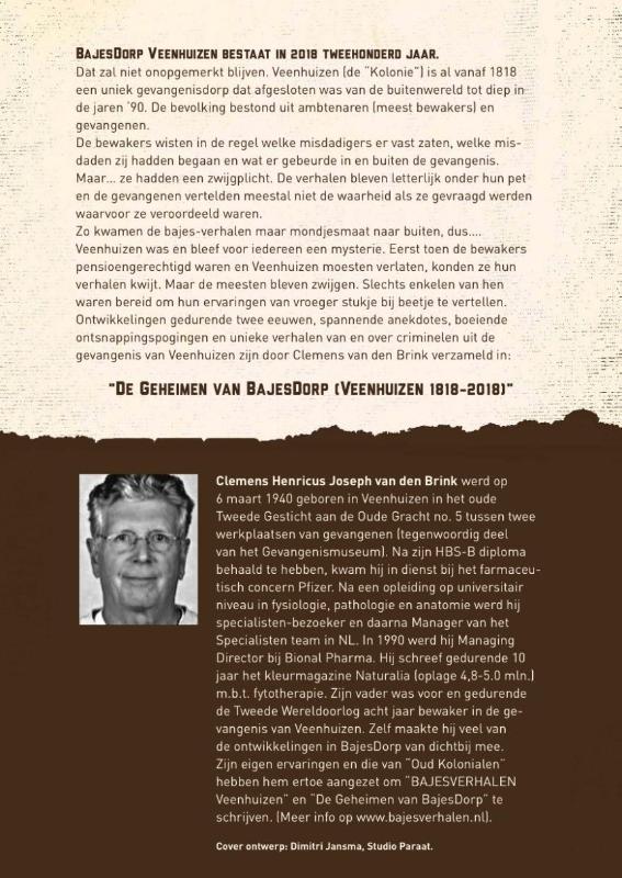 Achterkant van De geheimen van Bajesdorp