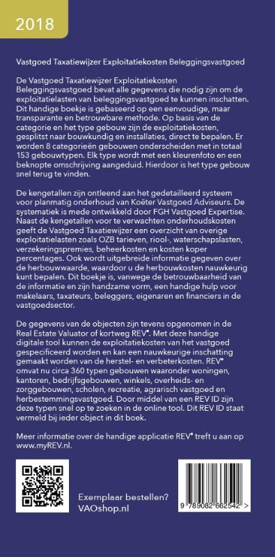 Achterkant van Exploitatiekosten beleggingsvastgoed 2018
