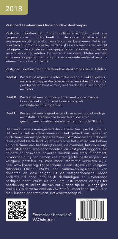 Achterkant van 2018
