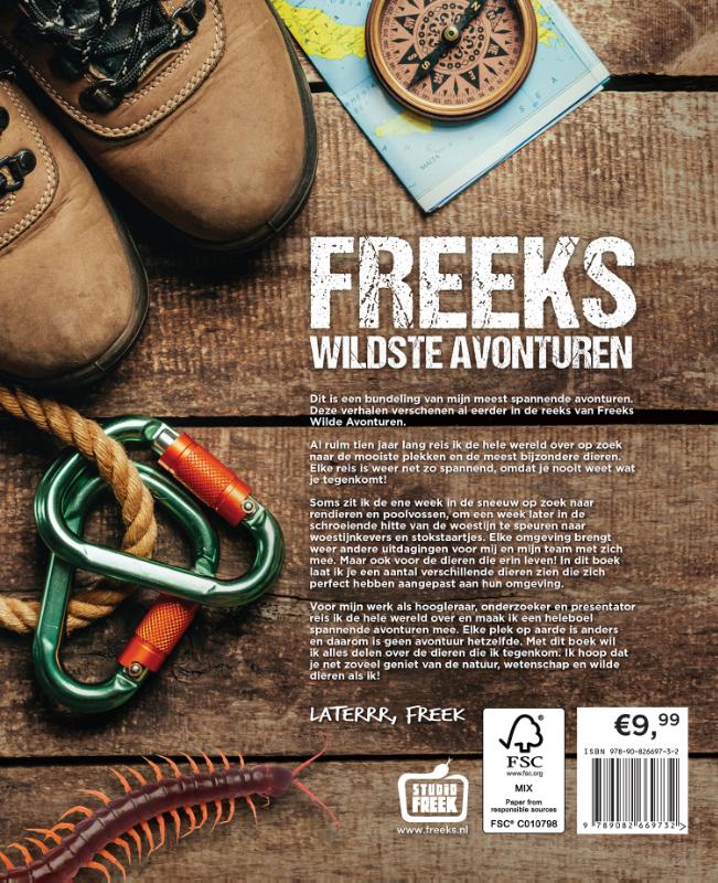 Achterkant van Freeks Wildste Avonturen