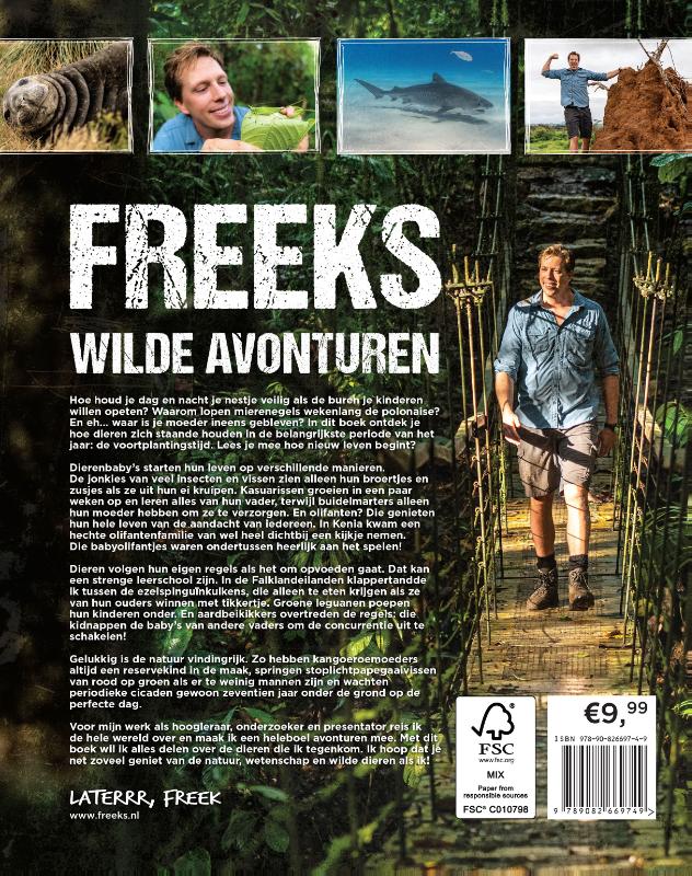 Achterkant van Freeks Wilde Avonturen