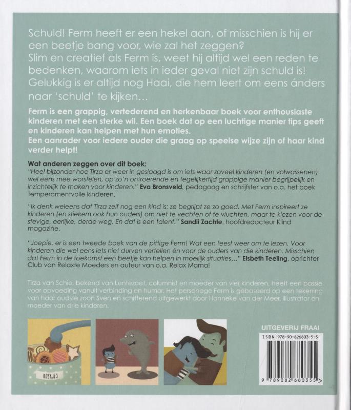 Achterkant van "Die waarin Haai het gedaan heeft."