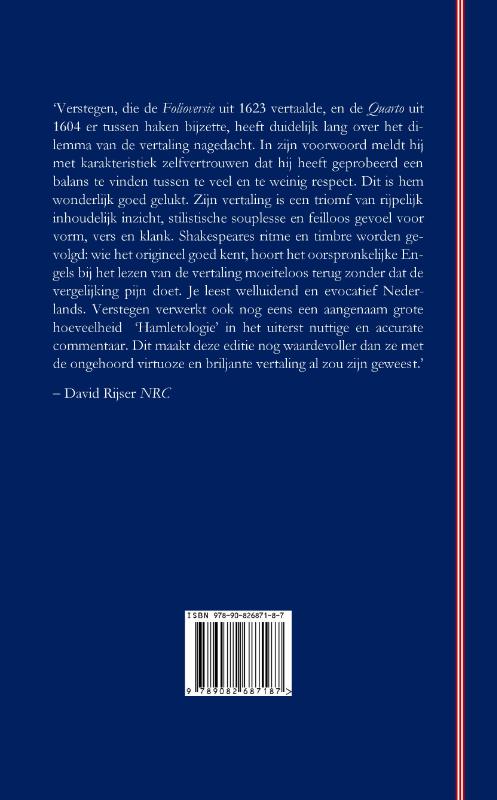 Achterkant van Hamlet
