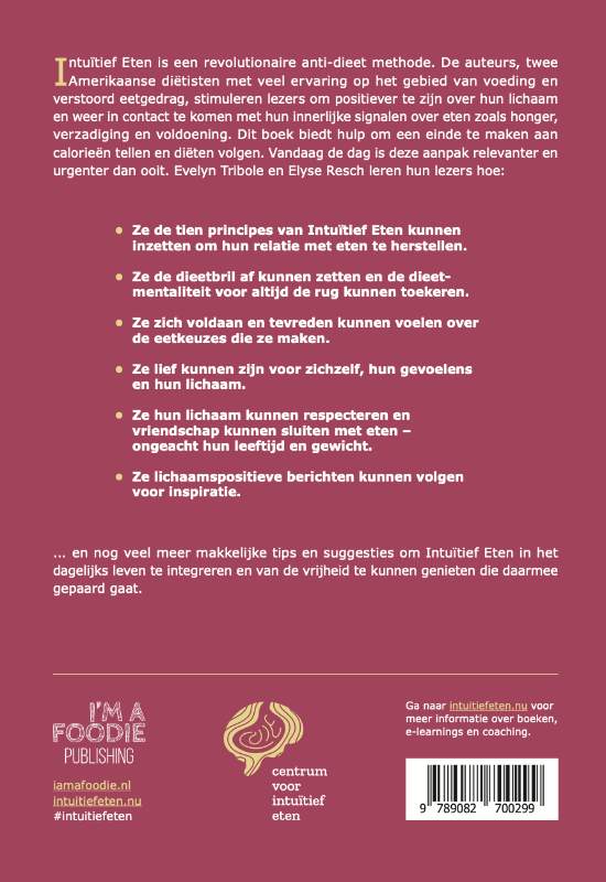 Achterkant van Intuïtief Eten