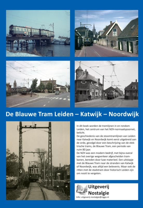 Achterkant van De Blauwe Tram Leiden - Katwijk - Noordwijk