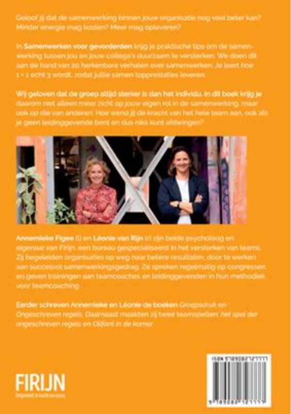 Achterkant van Samenwerken voor gevorderden