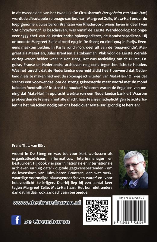 Achterkant van 2 Het geheim van Mata-Hari