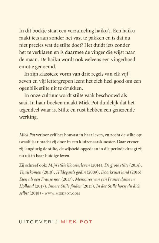 Achterkant van Stil verwonderen