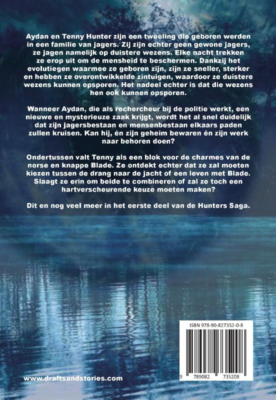 Achterkant van Hunters Saga