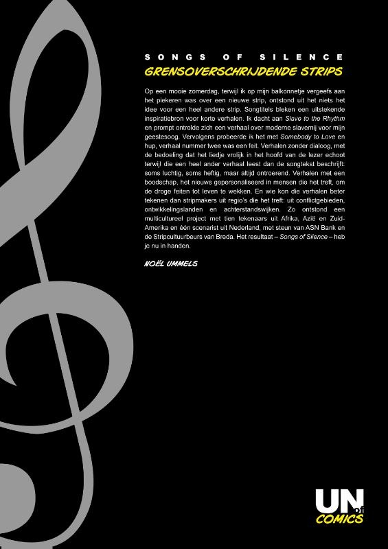 Achterkant van Songs of Silence