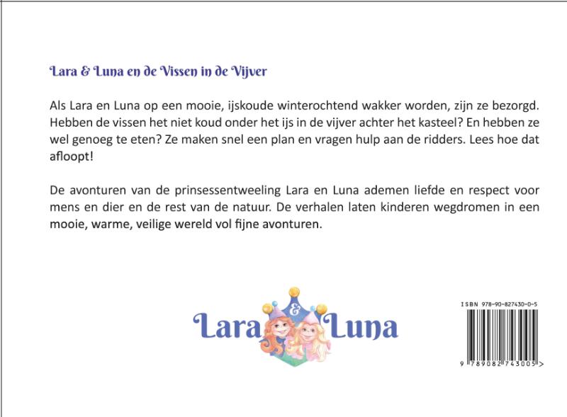 Achterkant van Lara & Luna en de Vissen in de Vijver