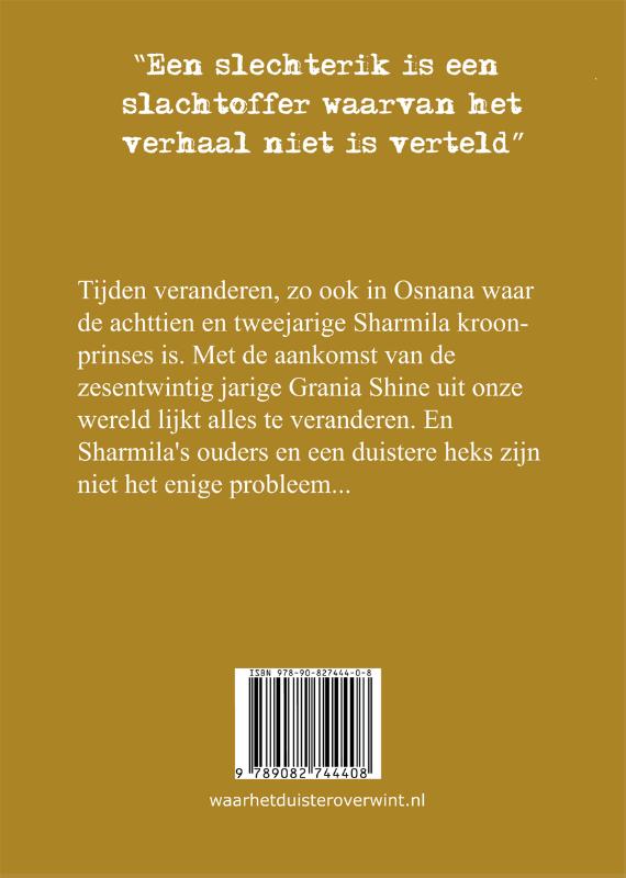 Achterkant van Waar het duister overwint