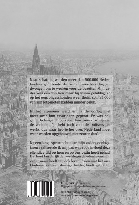 Achterkant van De stilte van mijn vader