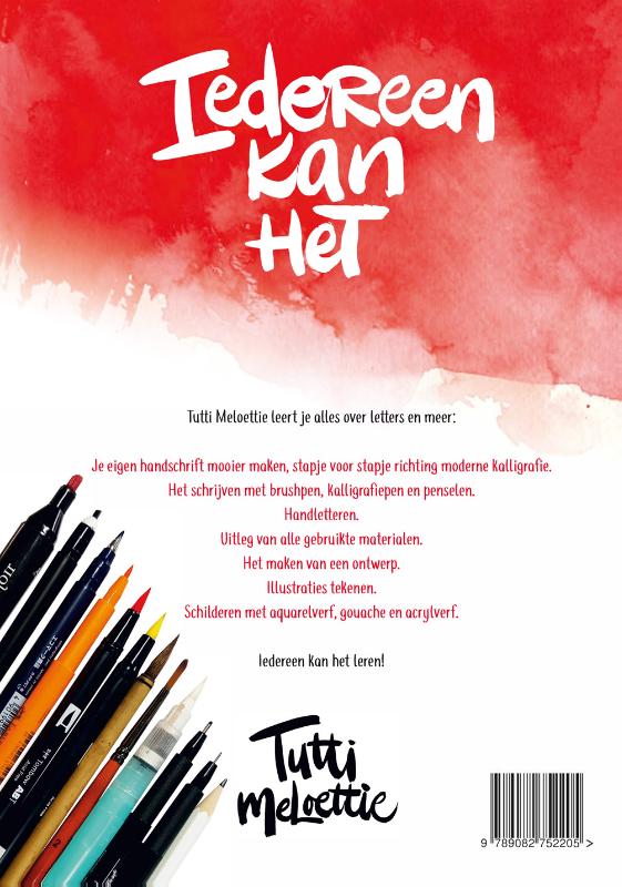 Achterkant van Tutti Meloettie - alles over letters