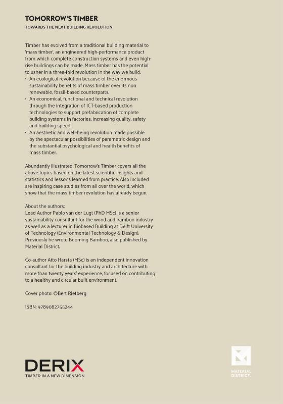 Achterkant van Tomorrow's Timber - Derix edition