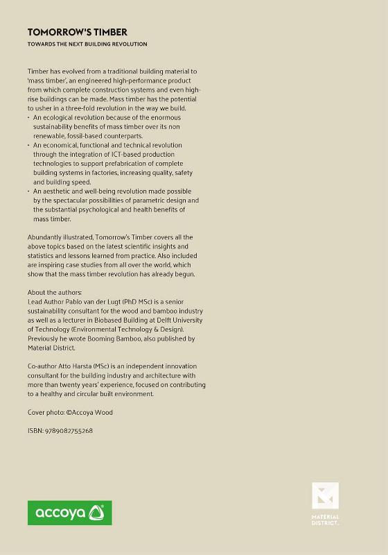 Achterkant van Tomorrow's Timber - ACCOYA edition
