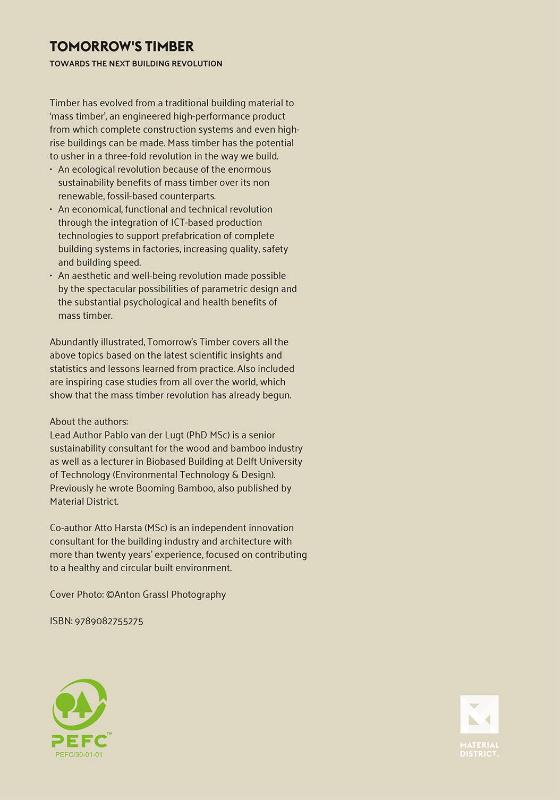 Achterkant van Tomorrow's Timber - PEFC edition