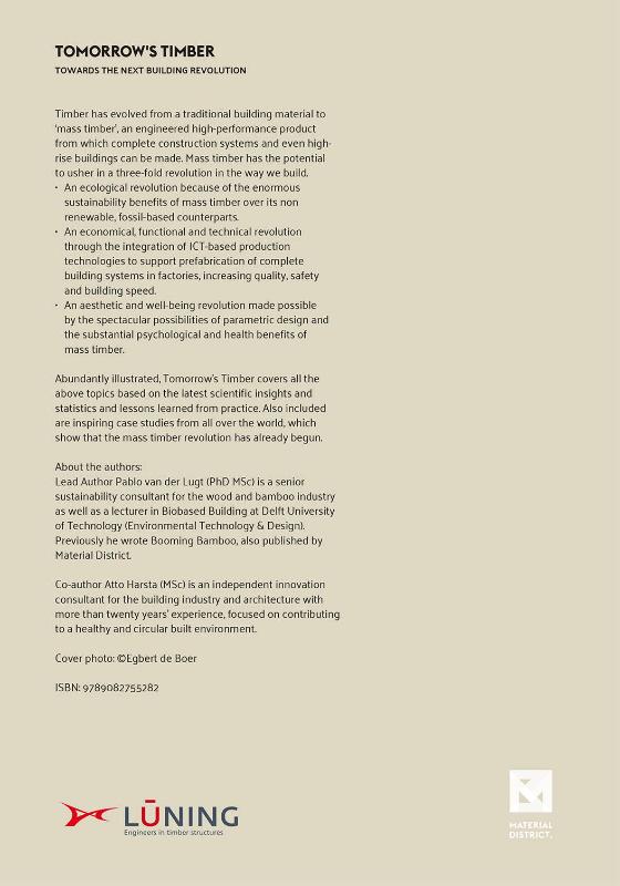 Achterkant van Tomorrow's Timber - LUNING edition
