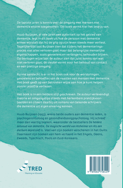 Achterkant van Het hart wordt niet dement