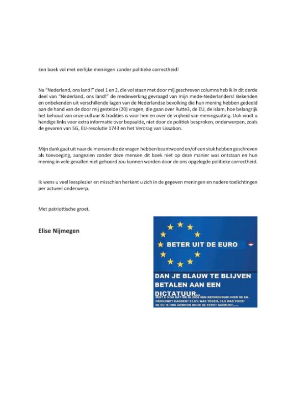 Achterkant van Nederland, ons land!