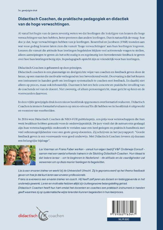 Achterkant van Didactisch Coachen