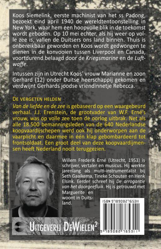Achterkant van Van de liefde en de zee