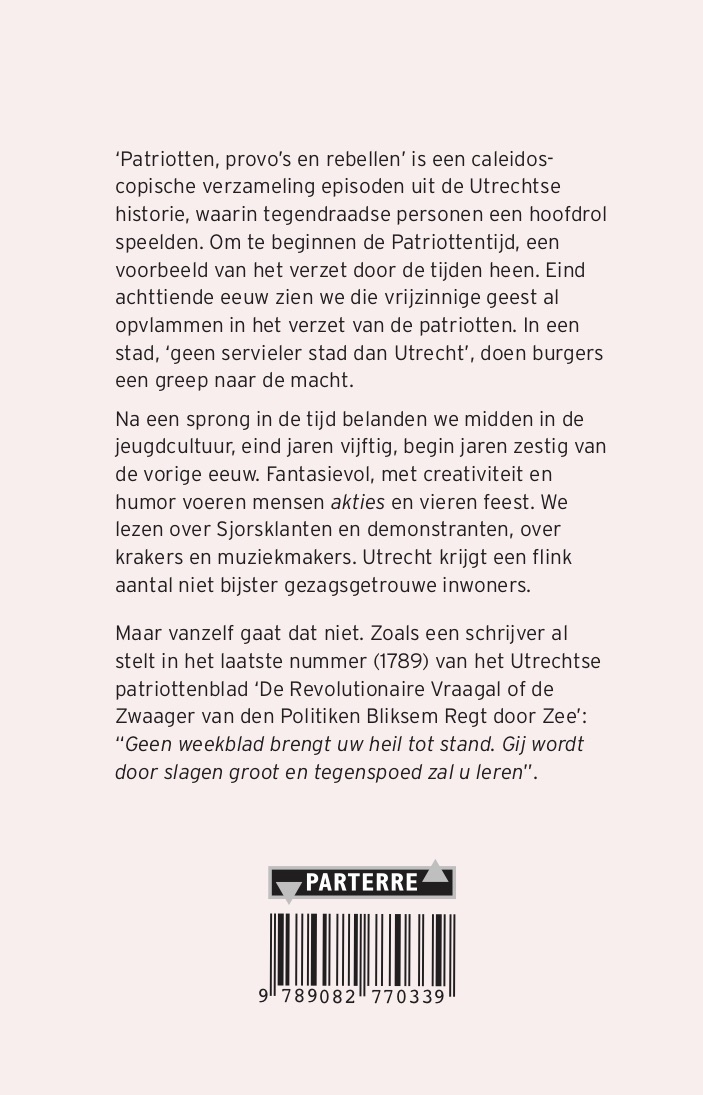 Achterkant van Patriotten, provo’s en rebellen